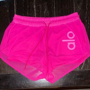 ALO Yoga Women's Bright Pink Athletic Shorts